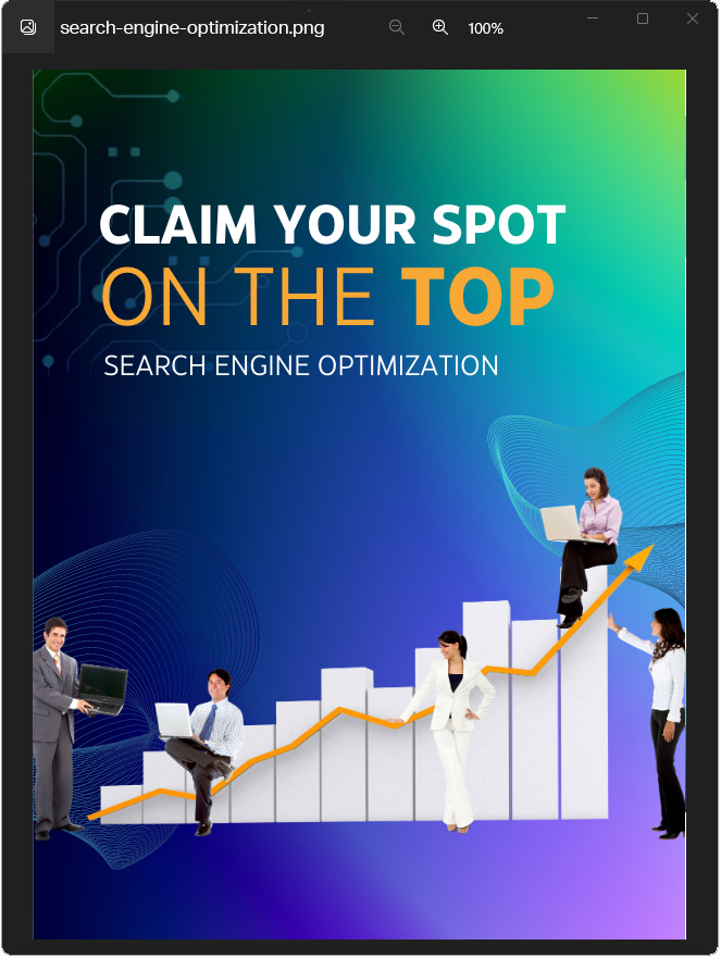 Business woman and men sitting on bar chart smiling because upswing in business